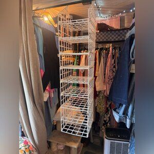 Hanging White Closet Organizer